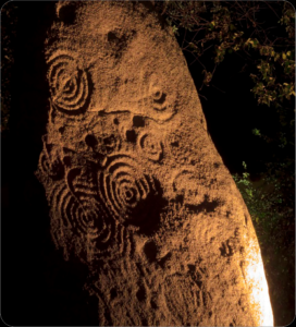 Sa perda pintà-stele di boeli in notturna